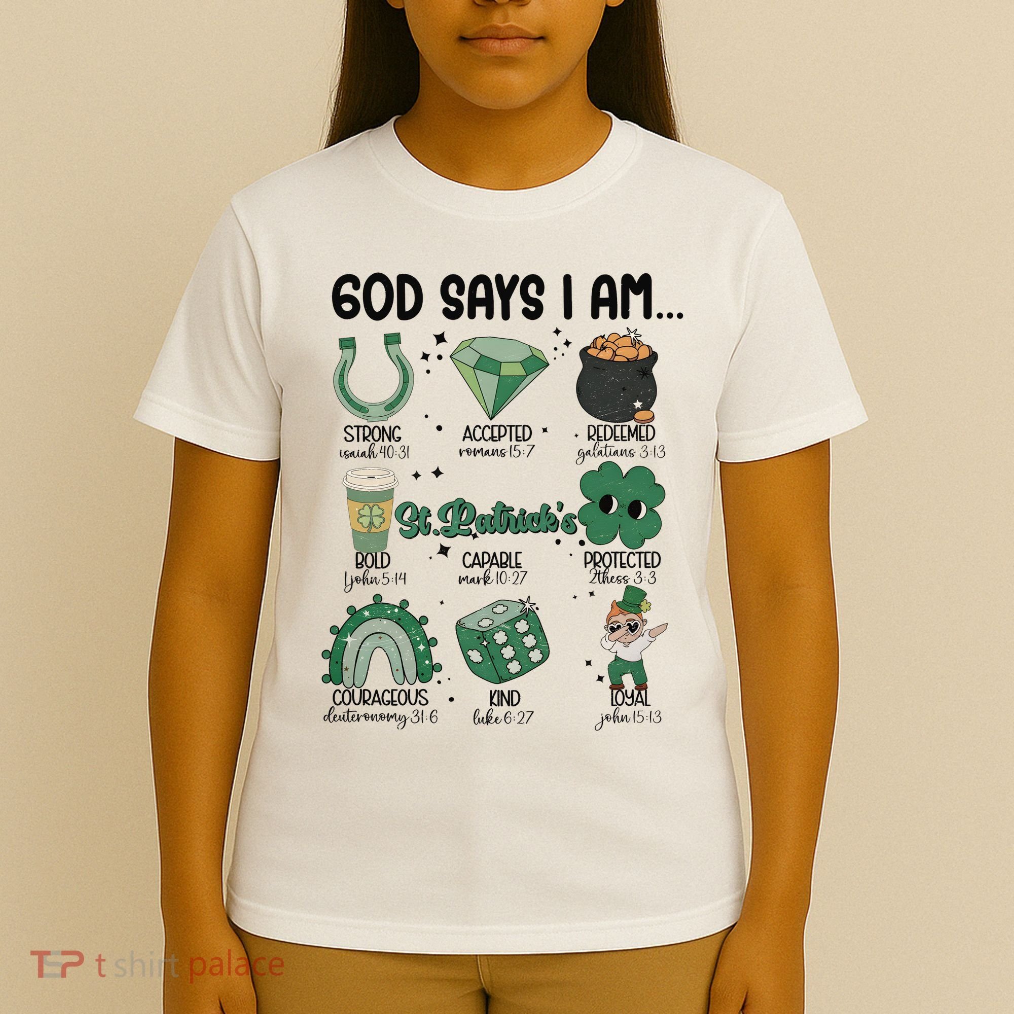 God Says I Am Retro St PatrickS Day T-Shirt