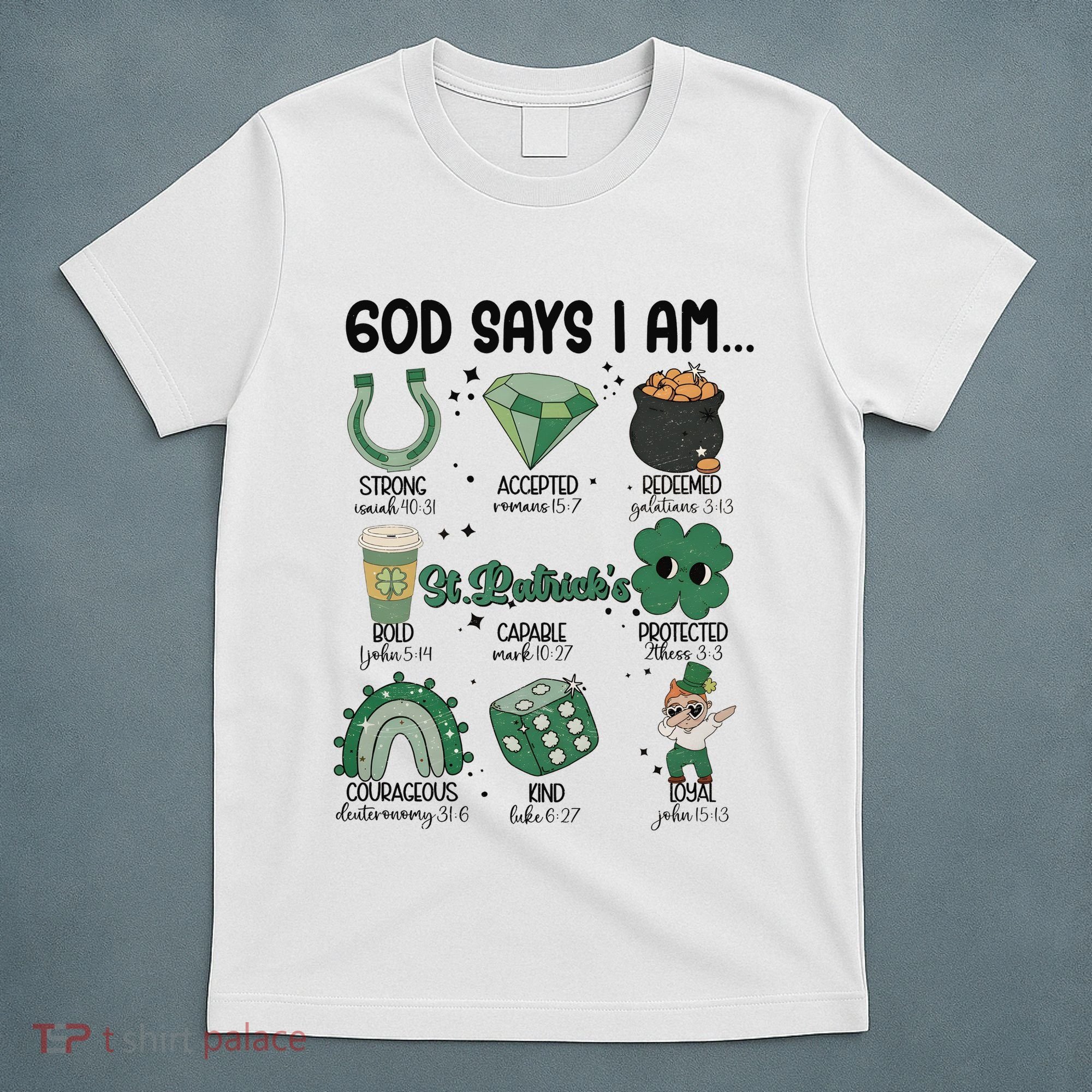 God Says I Am Retro St PatrickS Day T-Shirt