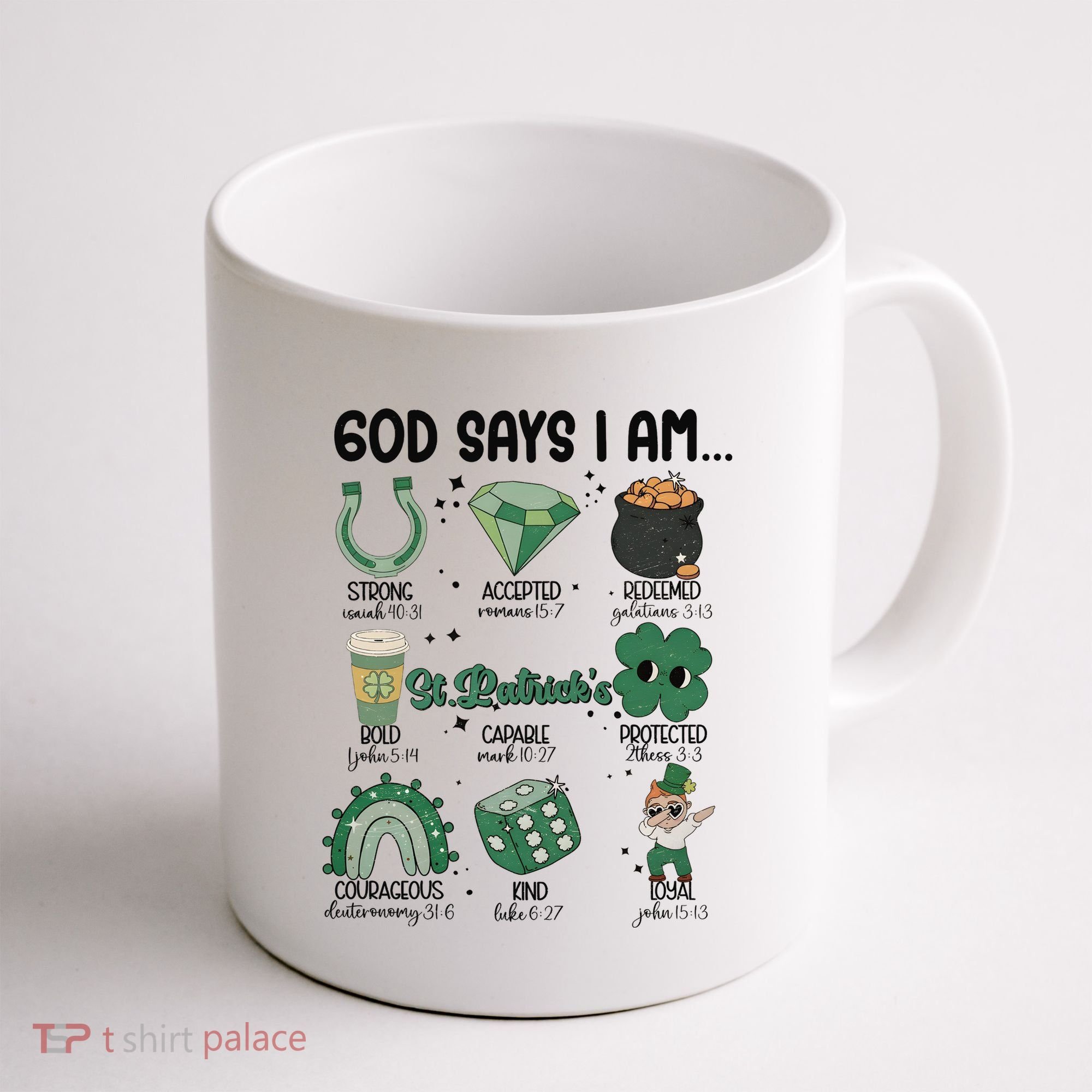God Says I Am Retro St PatrickS Day Coffee Mug