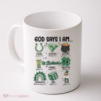 God Says I Am Retro St PatrickS Day Coffee Mug thumb 0