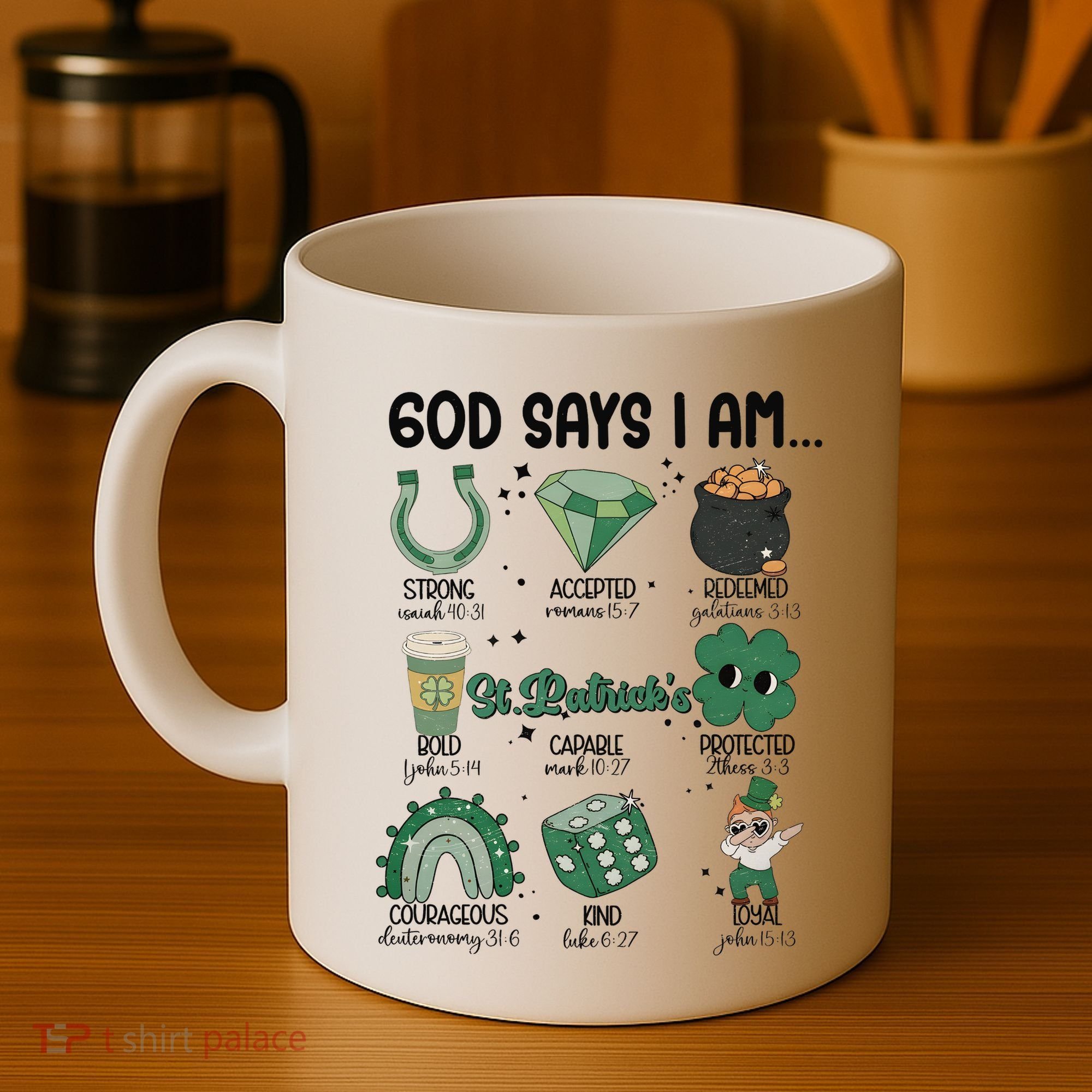 God Says I Am Retro St PatrickS Day Coffee Mug