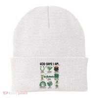 God Says I Am Retro St PatrickS Day Beanie thumb 0