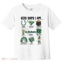 God Says I Am Retro St PatrickS Day Toddler T-Shirt thumb 0