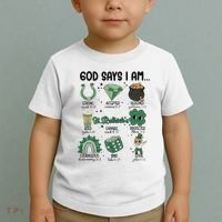 God Says I Am Retro St PatrickS Day Toddler T-Shirt thumb 2