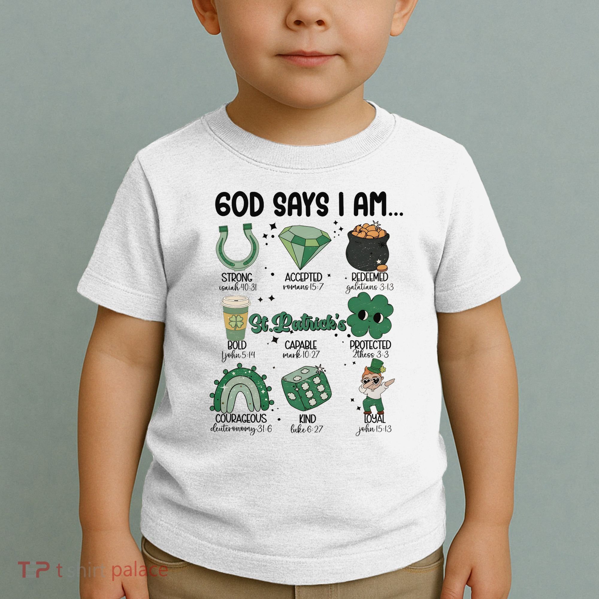 God Says I Am Retro St PatrickS Day Toddler T-Shirt