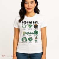 God Says I Am Retro St PatrickS Day Women's T-Shirt thumb 4