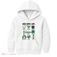 God Says I Am Retro St PatrickS Day Kids Hoodie thumb 0
