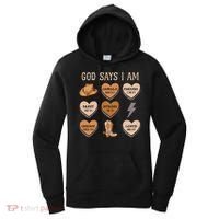 God Say I Am Conversation Heart Rodeo Western Christian Women's Hoodie thumb 0