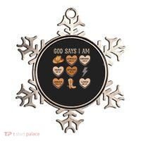 God Say I Am Conversation Heart Rodeo Western Christian Ornament thumb 0