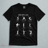God Says I Am Christian Bible Verse Religious Volleyball T-Shirt thumb 5