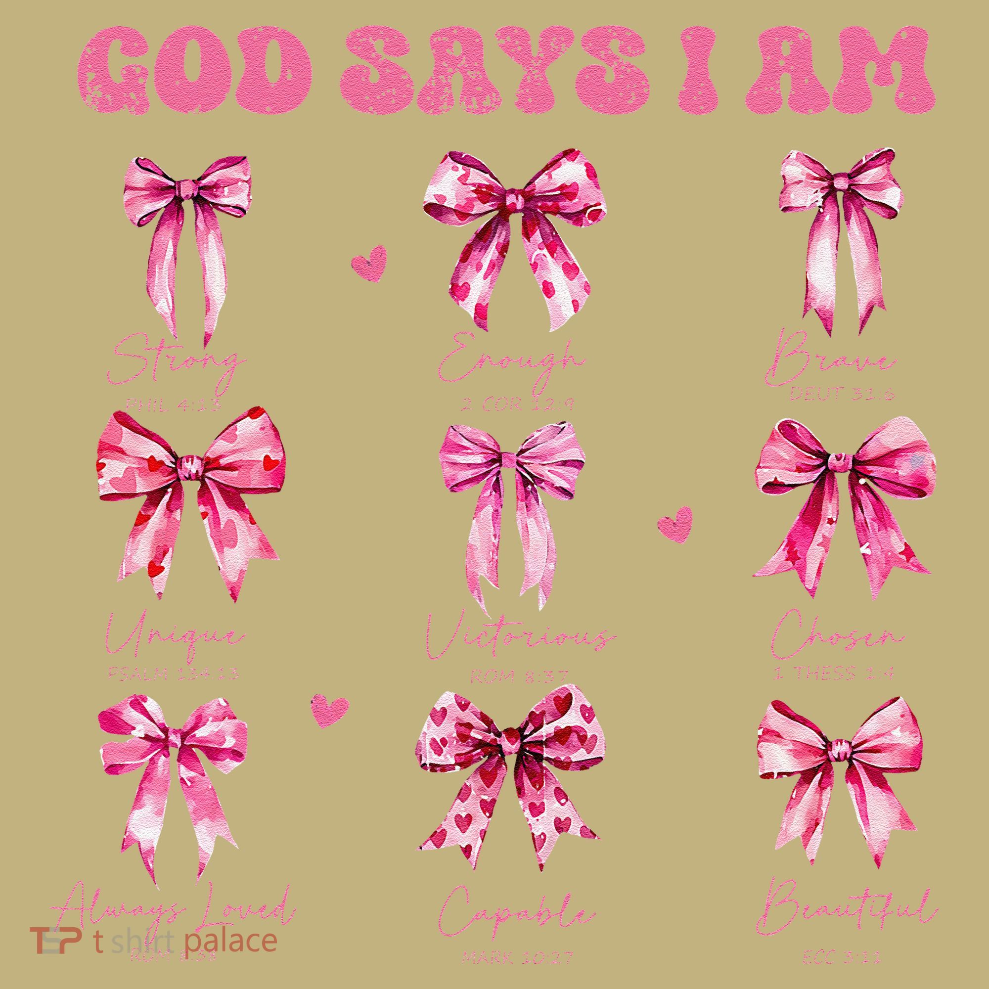 God Says I Am Coquette Bow Valentines Day Christian Women Sweatshirt
