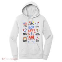 God Says I Am July 4th Christian Bible Verse Women's Hoodie thumb 0