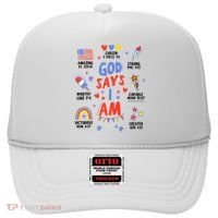 God Says I Am July 4th Christian Bible Verse Hat thumb 0