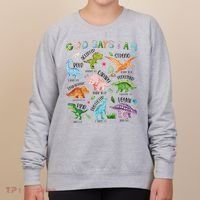 God Says I Am Dinosaur Lover Bible Verse Women's Sweatshirt thumb 0