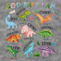 God Says I Am Dinosaur Lover Bible Verse Toddler Hoodie thumb 2