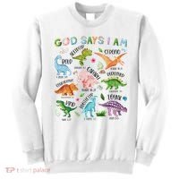 God Says I Am Dinosaur Lover Bible Verse Sweatshirt thumb 0
