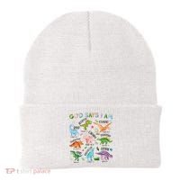 God Says I Am Dinosaur Lover Bible Verse Beanie thumb 0
