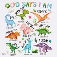 God Says I Am Dinosaur Lover Bible Verse Women's Hoodie thumb 2