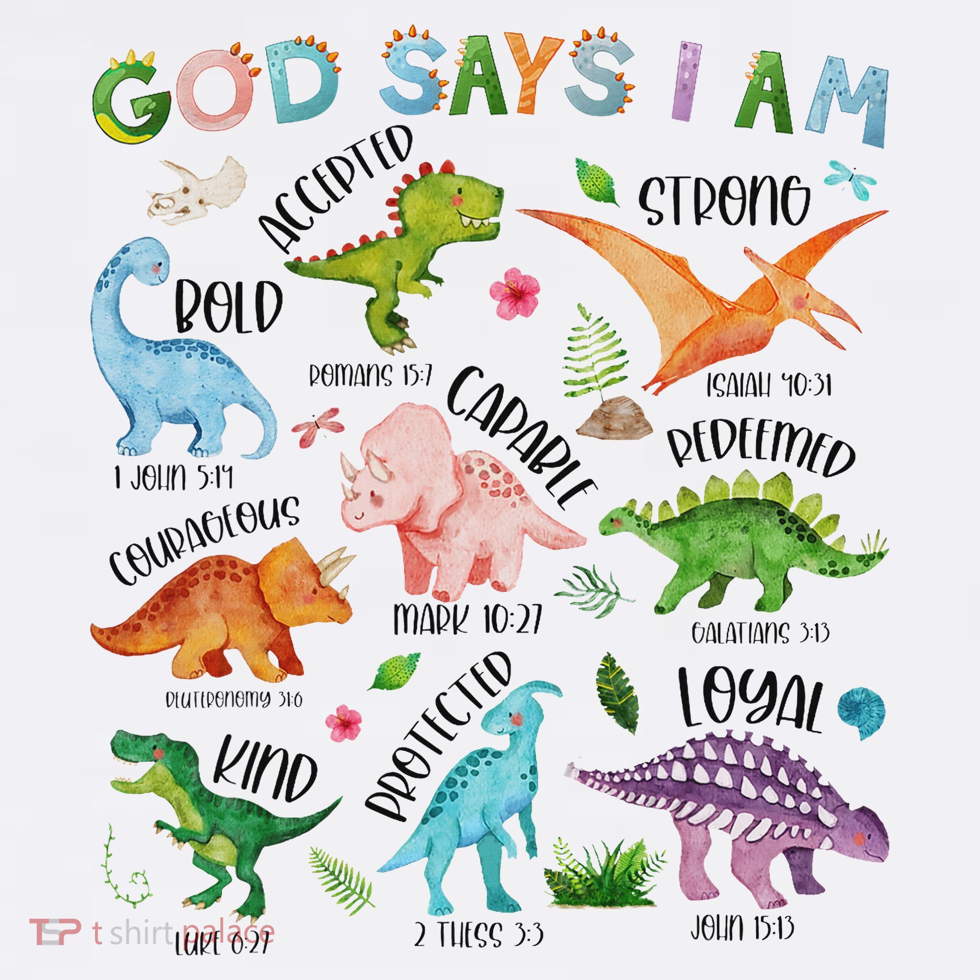 God Says I Am Dinosaur Lover Bible Verse Women's Hoodie