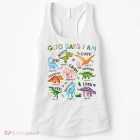 God Says I Am Dinosaur Lover Bible Verse Women's Tank Top thumb 0