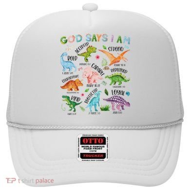 God Says I Am Dinosaur Lover Bible Verse Hat