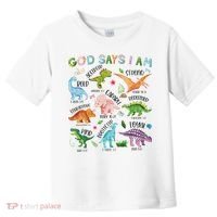 God Says I Am Dinosaur Lover Bible Verse Toddler T-Shirt thumb 0