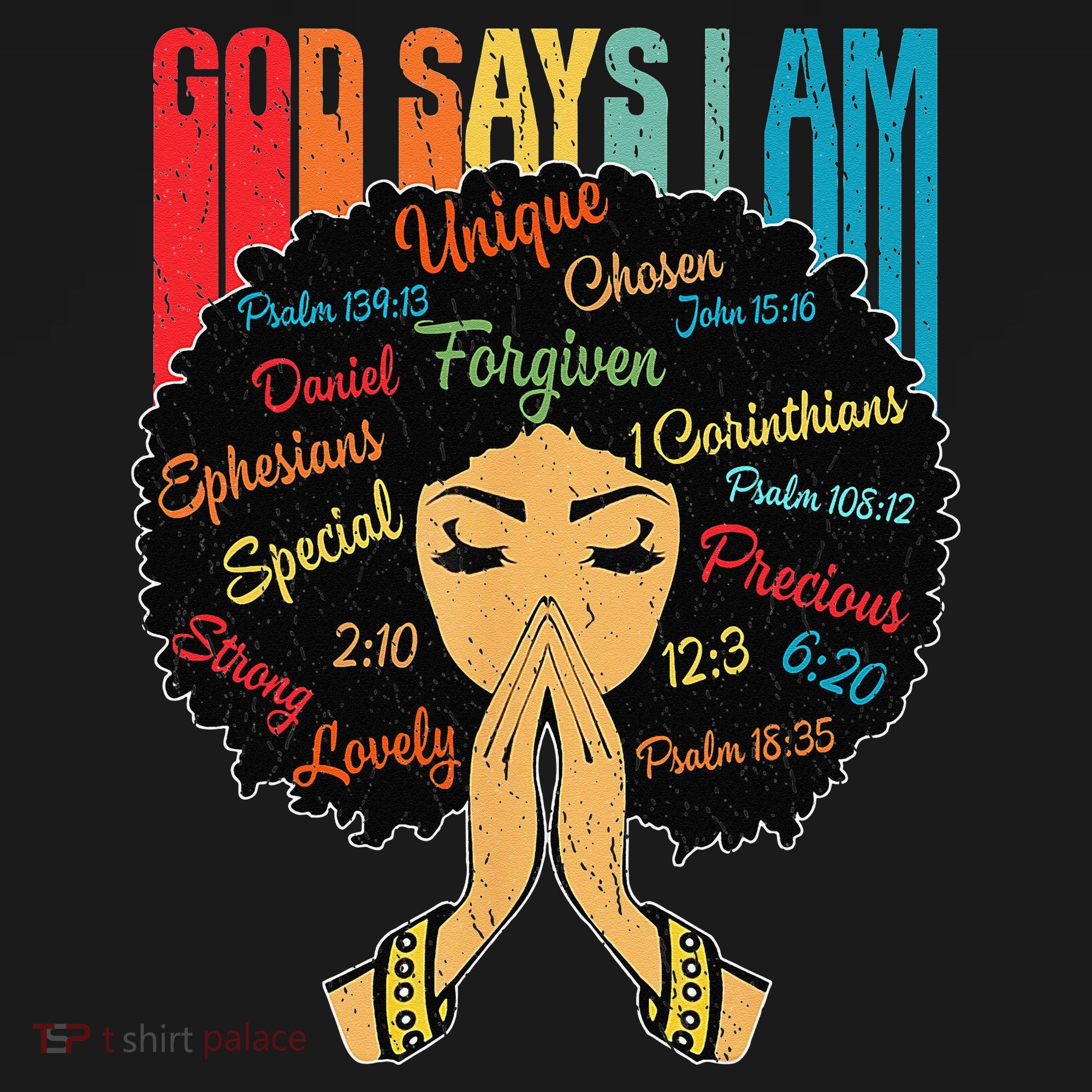 God Says I Am Black Melanin Black Retro Juneteenth Toddler Hoodie