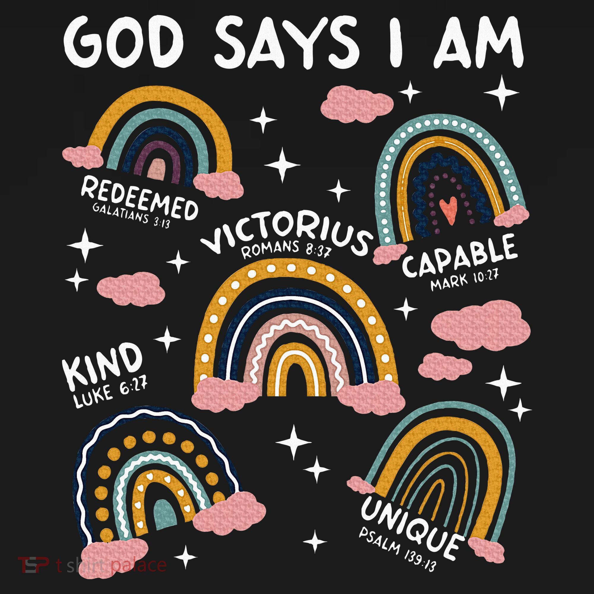 God Says I Am Rainbow Lover Girl Christian Mousepad
