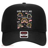 God Says I Am Rainbow Lover Girl Christian Hat thumb 0