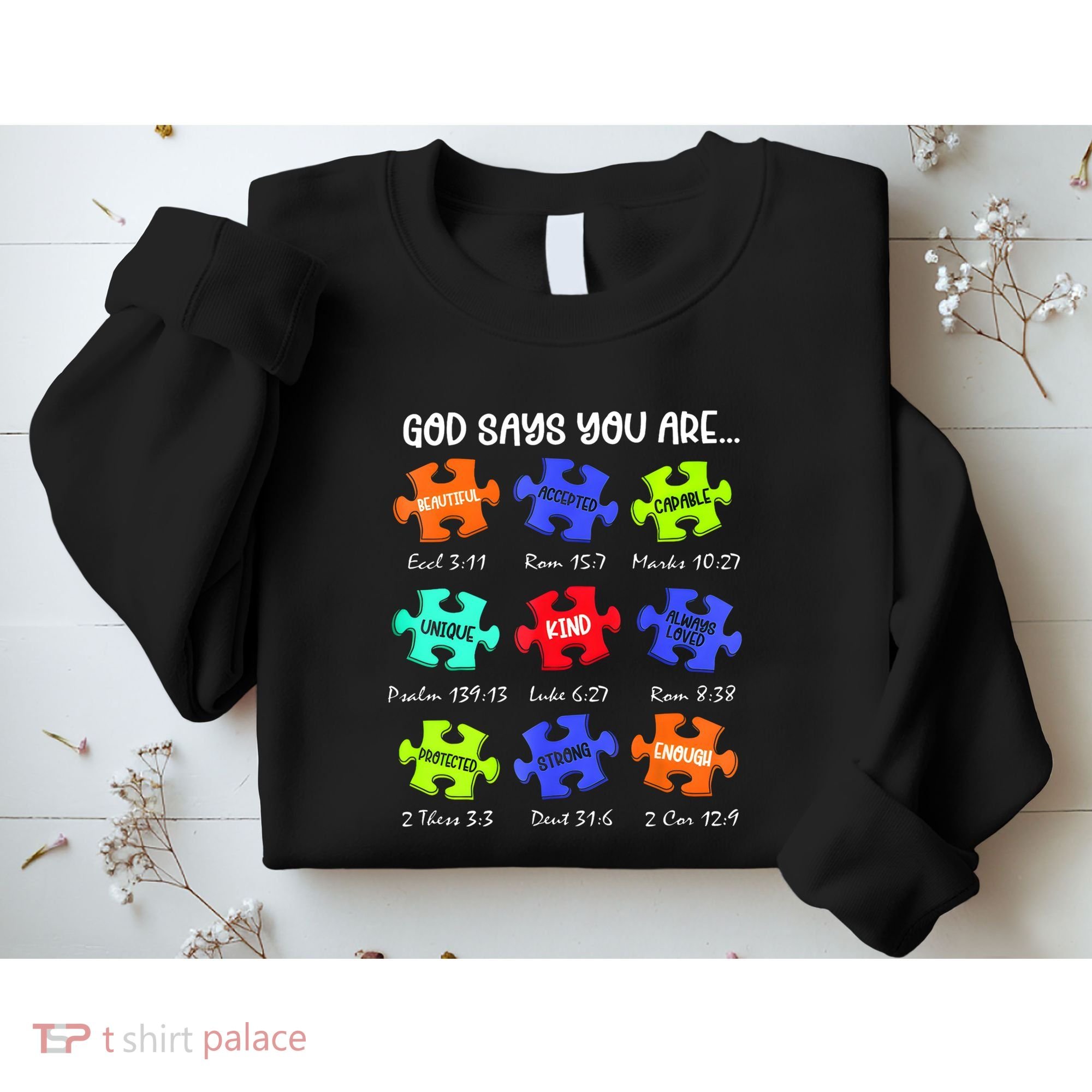 God Says I Am Autism Awareness Retro Be Kind Sweatshirt