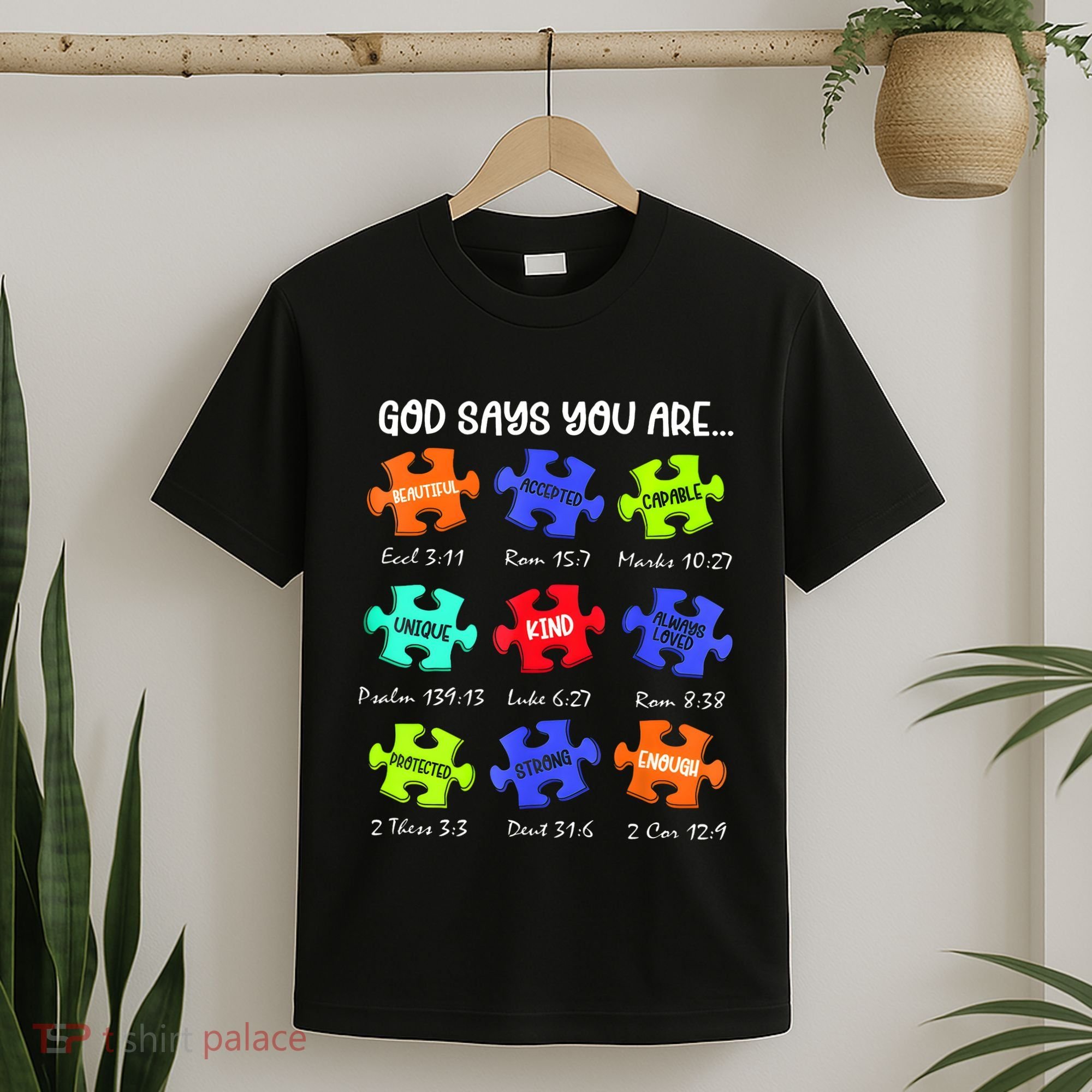 God Says I Am Autism Awareness Retro Be Kind T-Shirt