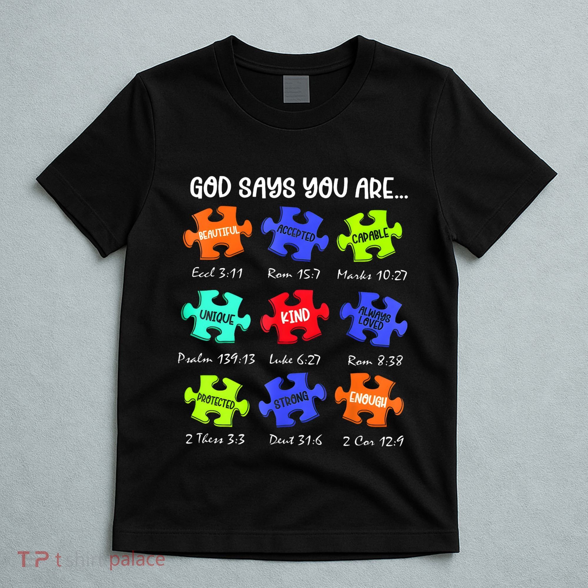 God Says I Am Autism Awareness Retro Be Kind T-Shirt