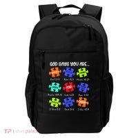 God Says I Am Autism Awareness Retro Be Kind Backpack thumb 0