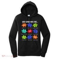 God Says I Am Autism Awareness Retro Be Kind Women's Hoodie thumb 0