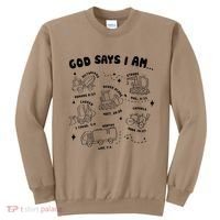 God Says I Am Truck Construction Christian Bible Verse Sweatshirt thumb 0