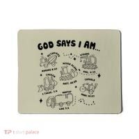 God Says I Am Truck Construction Christian Bible Verse Mousepad thumb 0