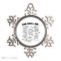 God Says I Am Truck Construction Christian Bible Verse Ornament thumb 0