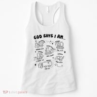 God Says I Am Truck Construction Christian Bible Verse Women's Tank Top thumb 0