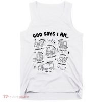 God Says I Am Truck Construction Christian Bible Verse Tank Top thumb 0