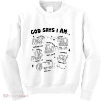 God Says I Am Truck Construction Christian Bible Verse Kids Sweatshirt thumb 0