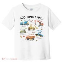 God Says I Am Construction Bible Verse Truck Toddler T-Shirt thumb 0