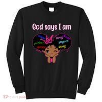 God Say I Am Black Female Sweatshirt thumb 0