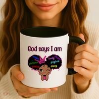 God Say I Am Black Female Coffee Mug thumb 3