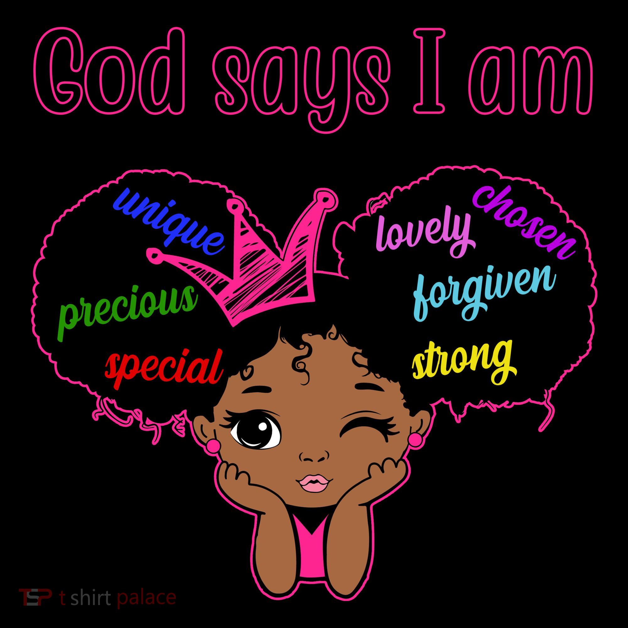 God Say I Am Black Female Coffee Mug