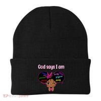 God Say I Am Black Female Beanie thumb 0