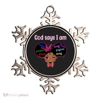 God Say I Am Black Female Ornament