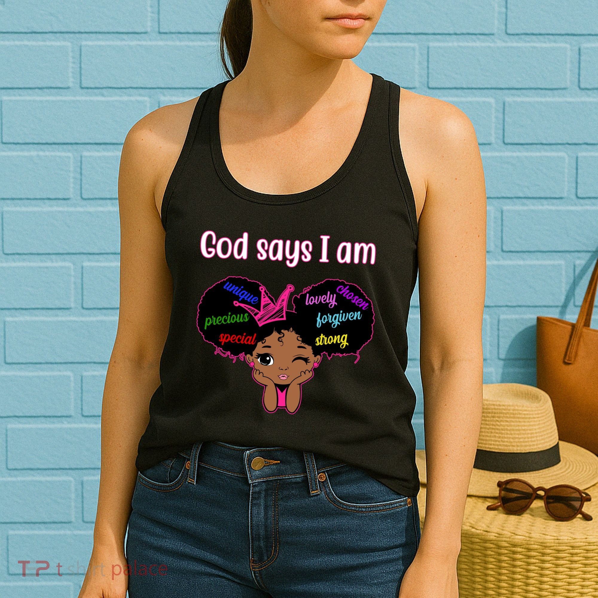 God Say I Am Black Female Women's Tank Top