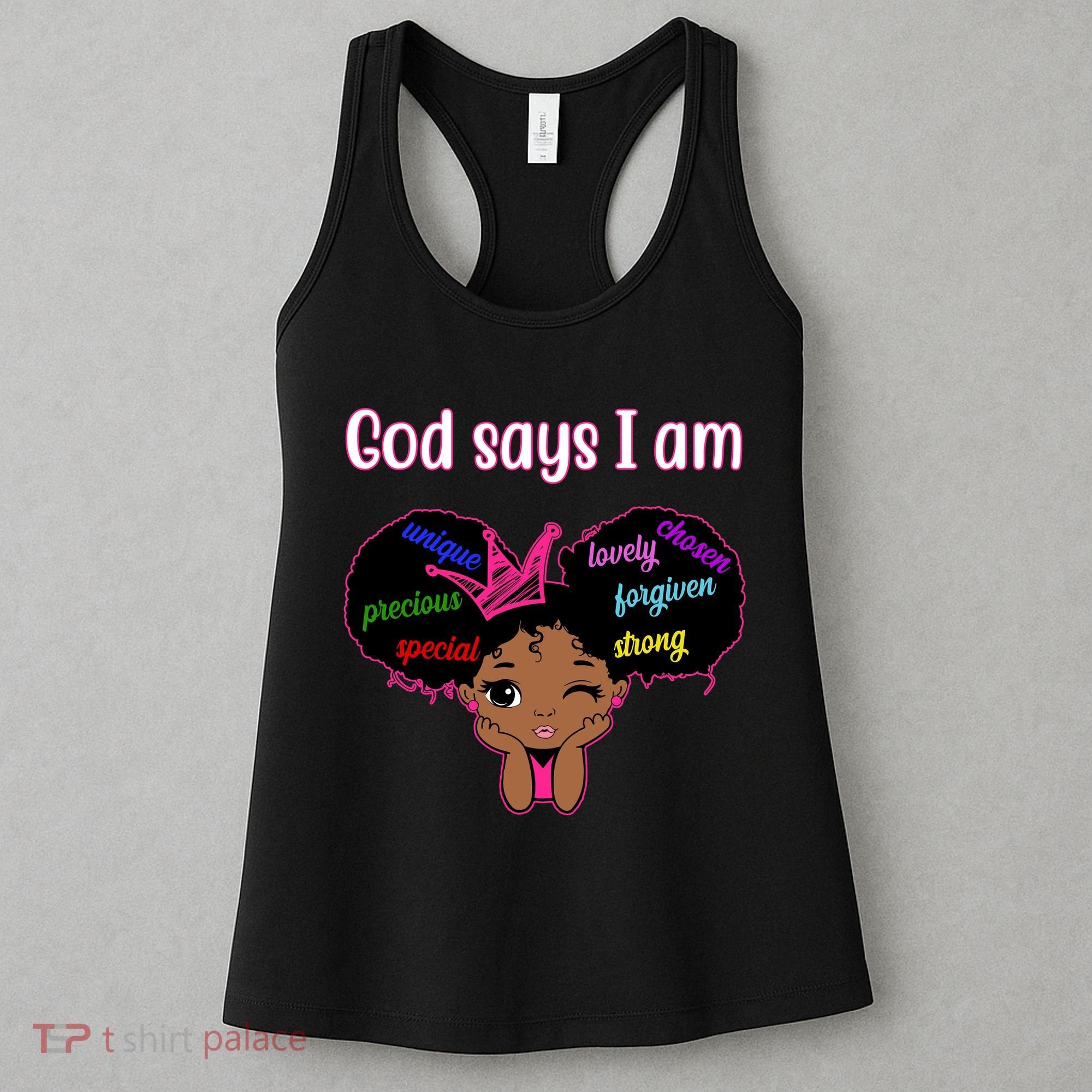 God Say I Am Black Female Women's Tank Top