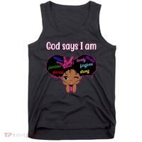 God Say I Am Black Female Tank Top thumb 0