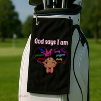 God Say I Am Black Female Golf Towel thumb 2